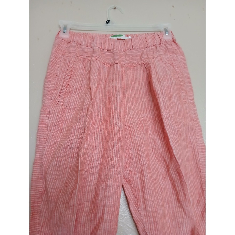 Anthropologie Pants XS Linen Pleated Relaxed Fit Boho Cottage Resort Casual
